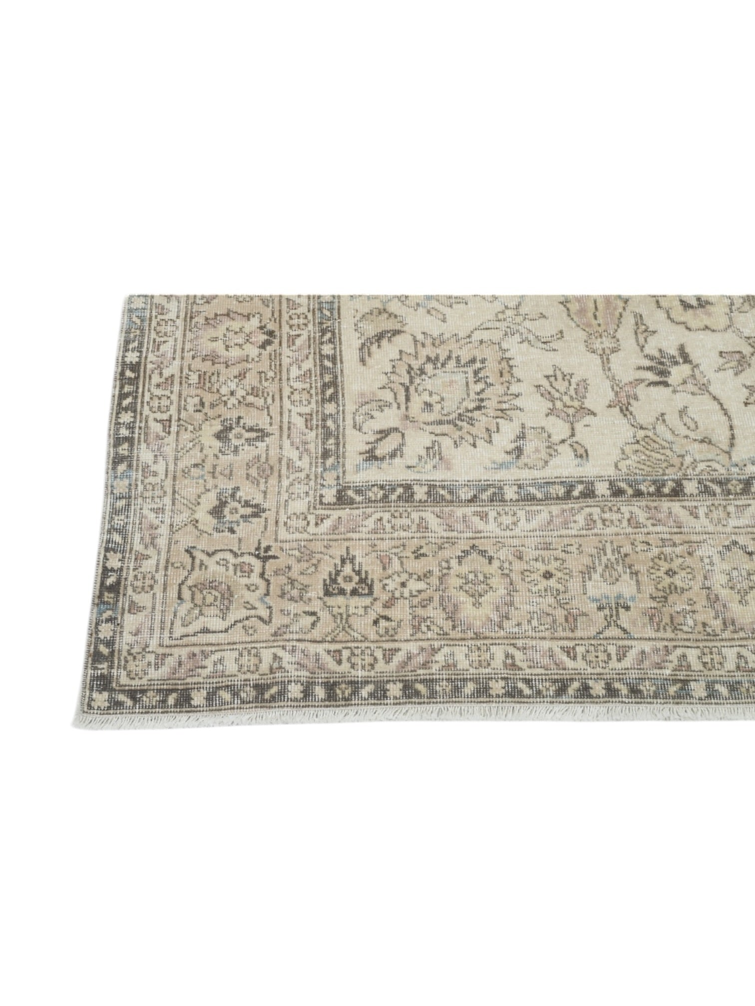Vintage Turkish Rug - Blue Bloom Oushak (320cm x 210cm)