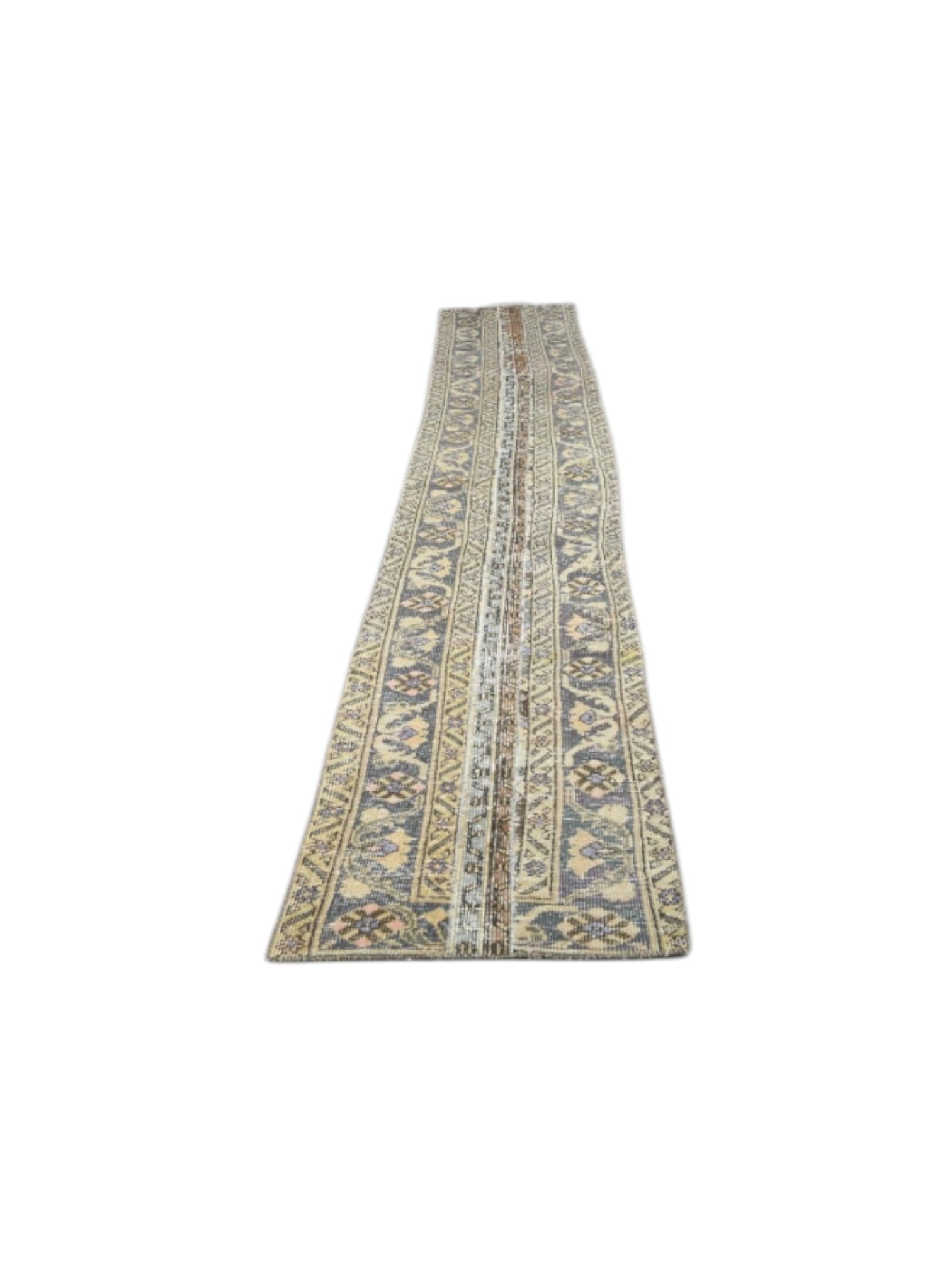 Rare Vintage Turkish Runner - Wildflower Oushak (351cm x 48cm)