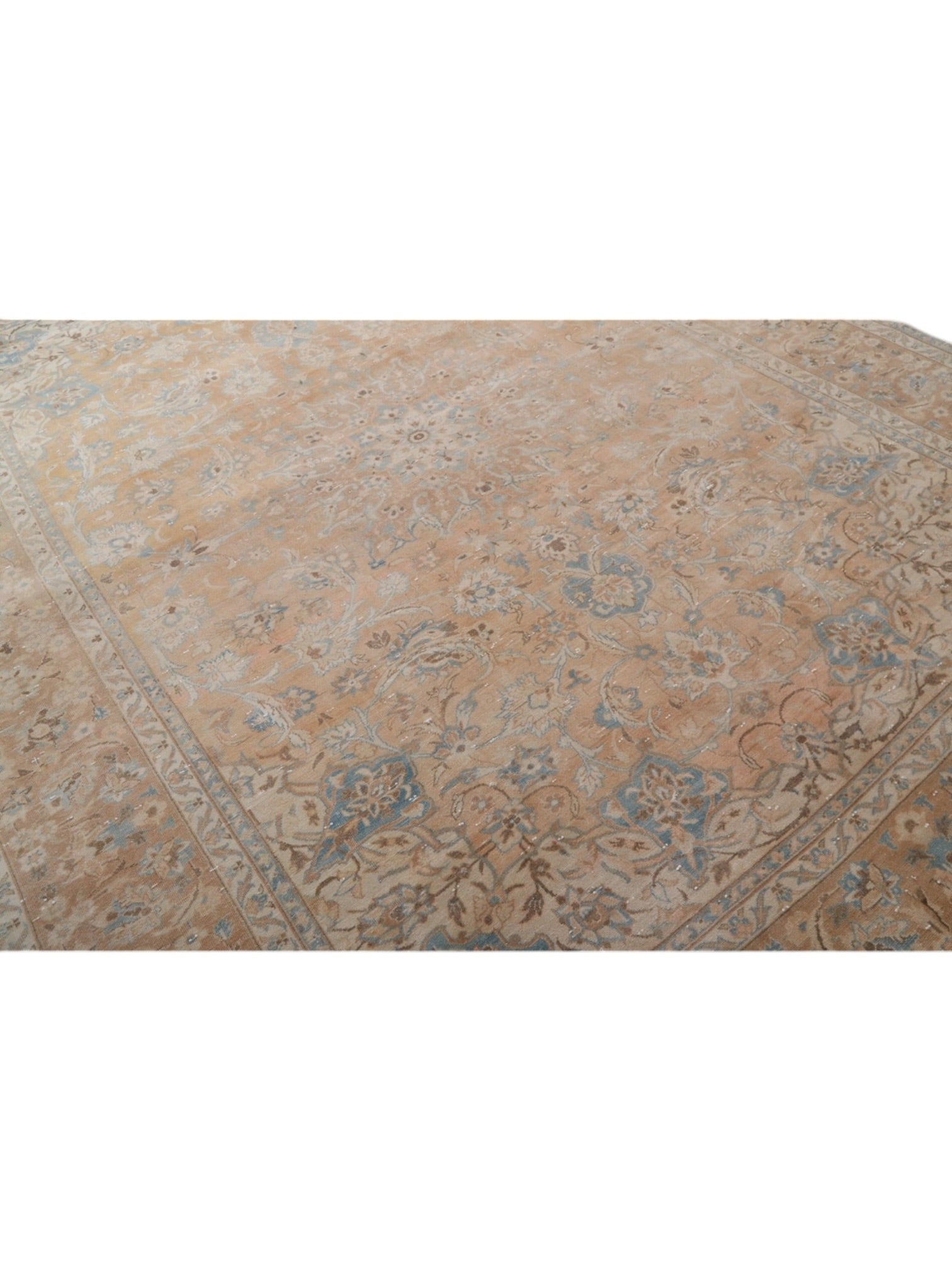 Oversized Neutral Vintage Turkish Rug - Sadie Oushak (391cm x 291cm)