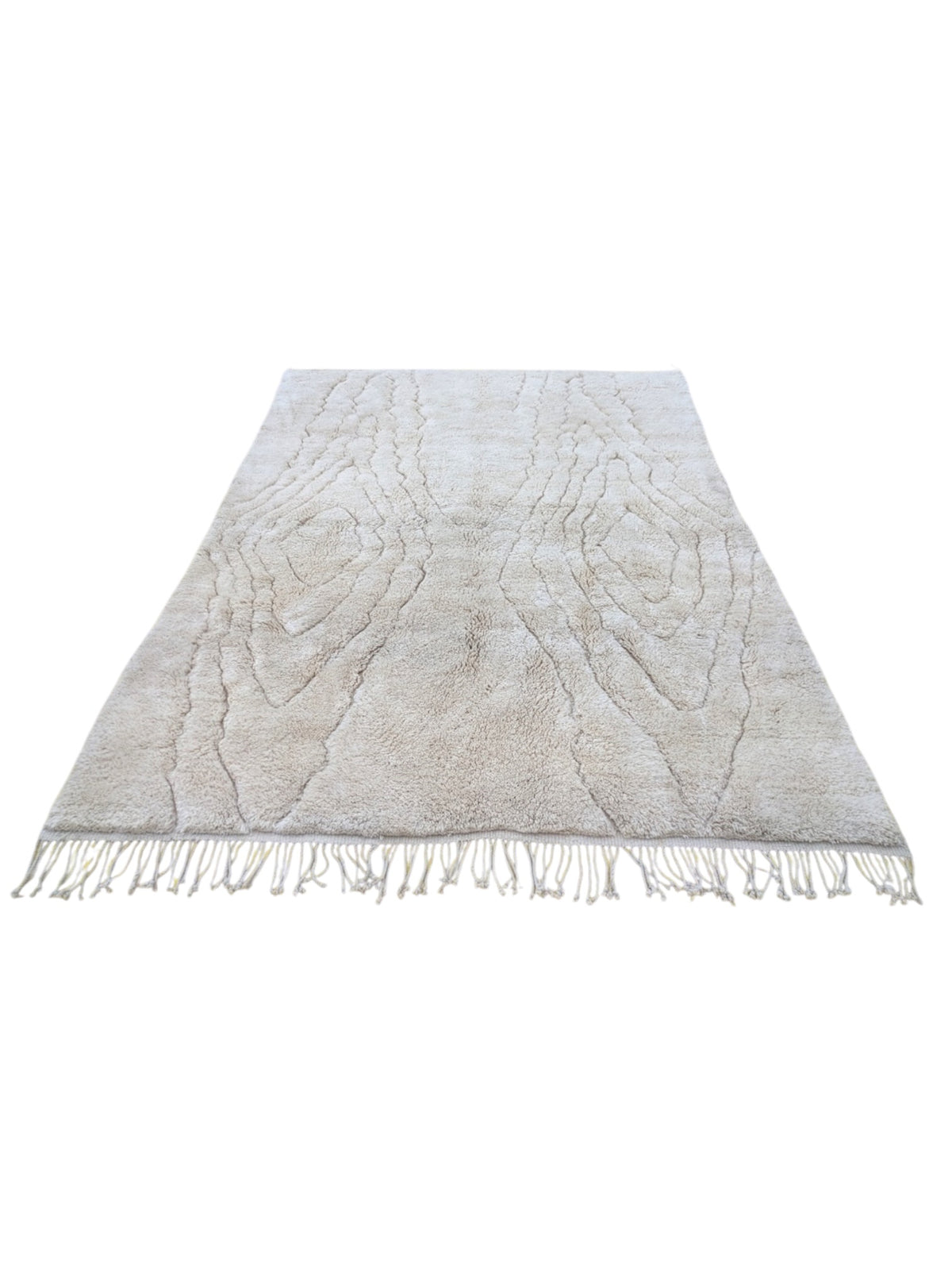 Moroccan Beni Mrirt Rug | 350cm x 260cm | Beni Glacier - Ready Now