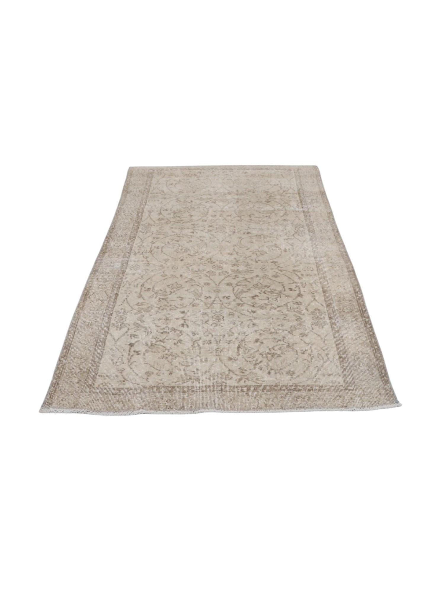 Vintage Turkish Oushak Rug - Studio Linen (195cm x 115cm)
