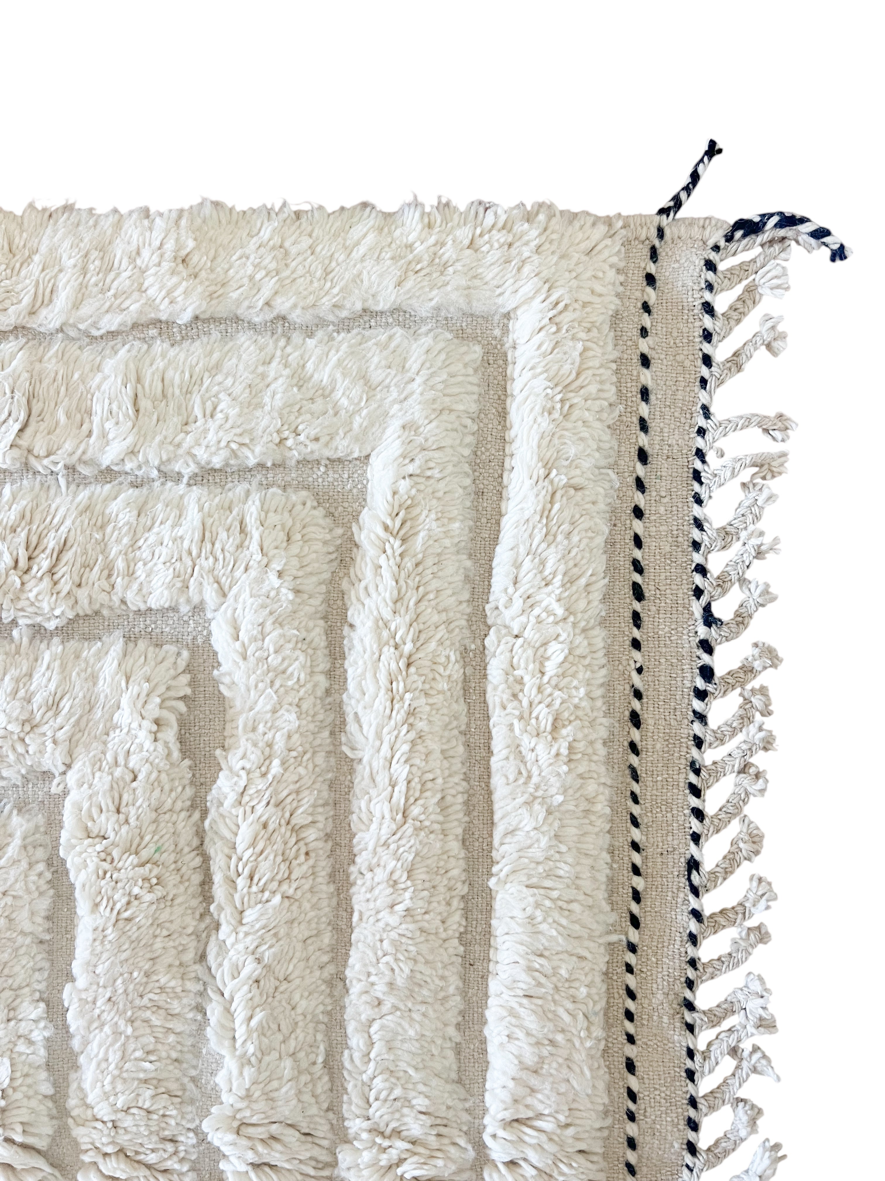 Original Moroccan Beni Ourain Wool Rug - Dune 07 ( 160cm x 270cm )