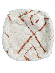 Moroccan Floor Cushion - Natural Wool No. 3