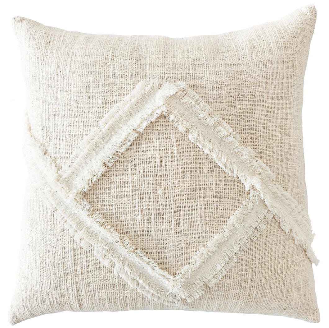 Villa Luxe Diamond Cushion Linen