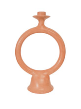 Load image into Gallery viewer, Tadelakt Round Candle Holder | Peach
