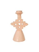 Load image into Gallery viewer, Tadelakt Diamond Candle Holder Small | Peach
