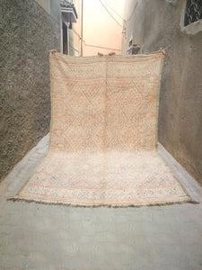 Vintage Moroccan Beni M’Guild Rug | 330cm x 190cm - Strawberry Blush image sample